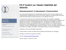 Tablet Screenshot of christine-hamilton.de